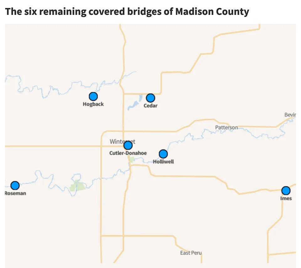 What To Know About The Famous Covered Bridges Of Madison County Endangered By Old Age