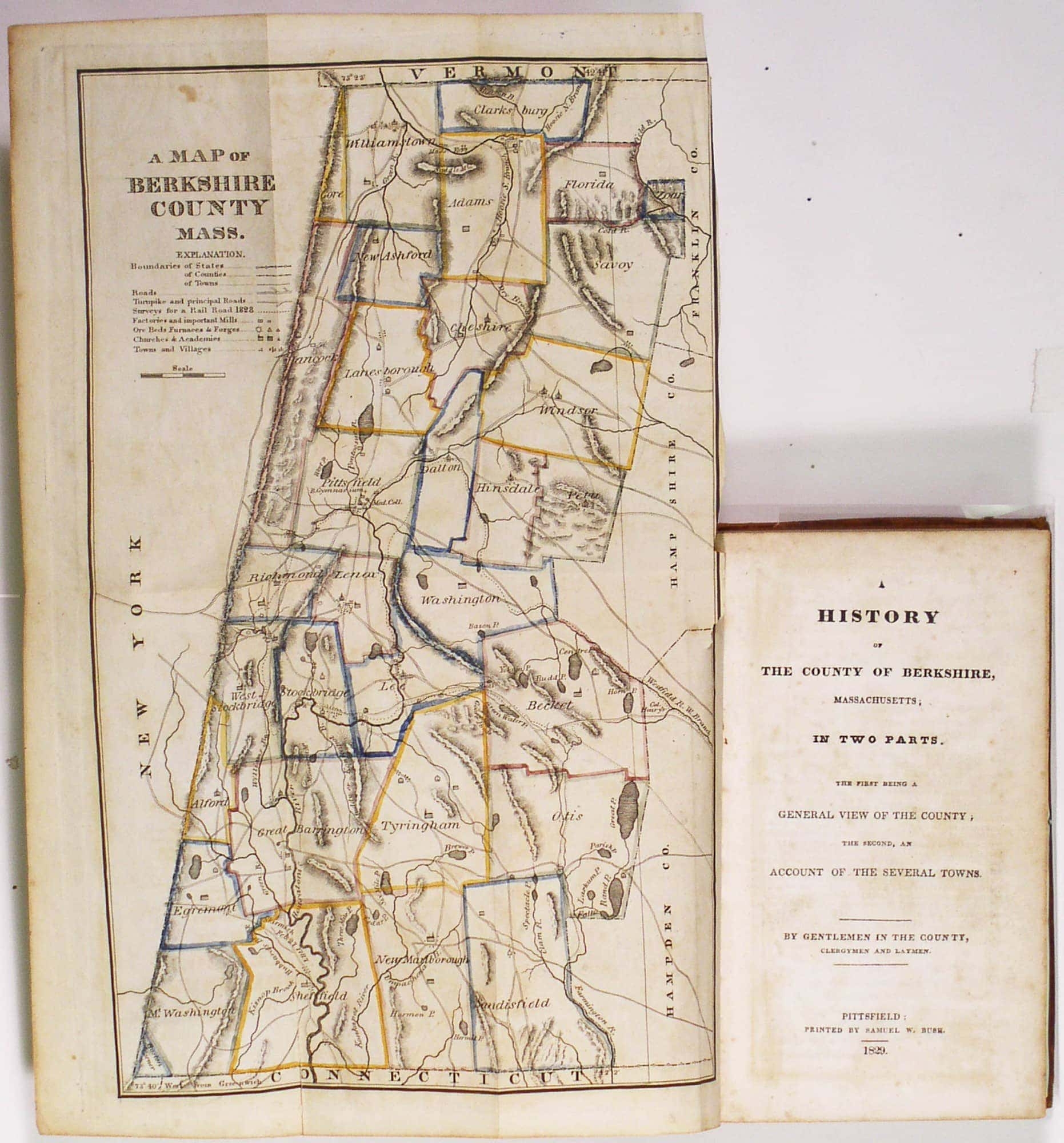 With The Earliest Printed Map Of Berkshire County Mass Rare Antique Maps With The Earliest Printed Map Of Berkshire County Mass Rare Antique Maps