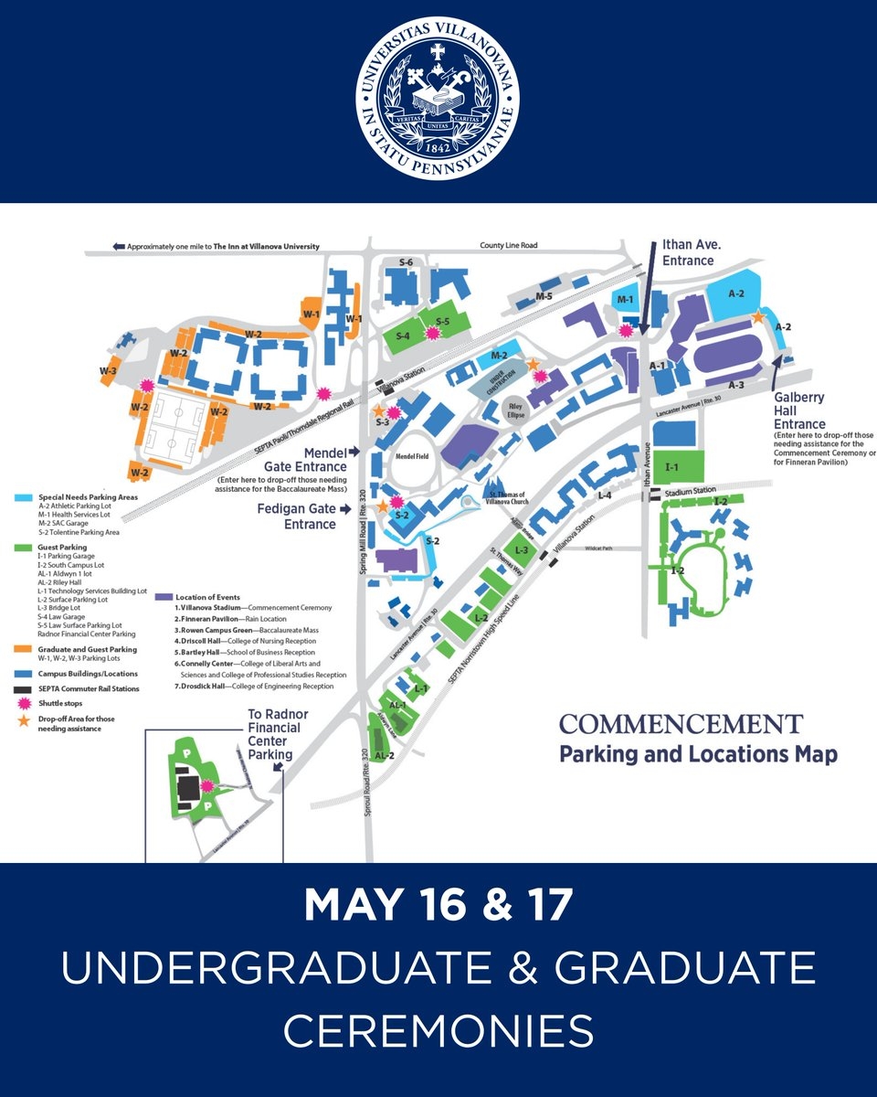 villanova campus map villanova campus map