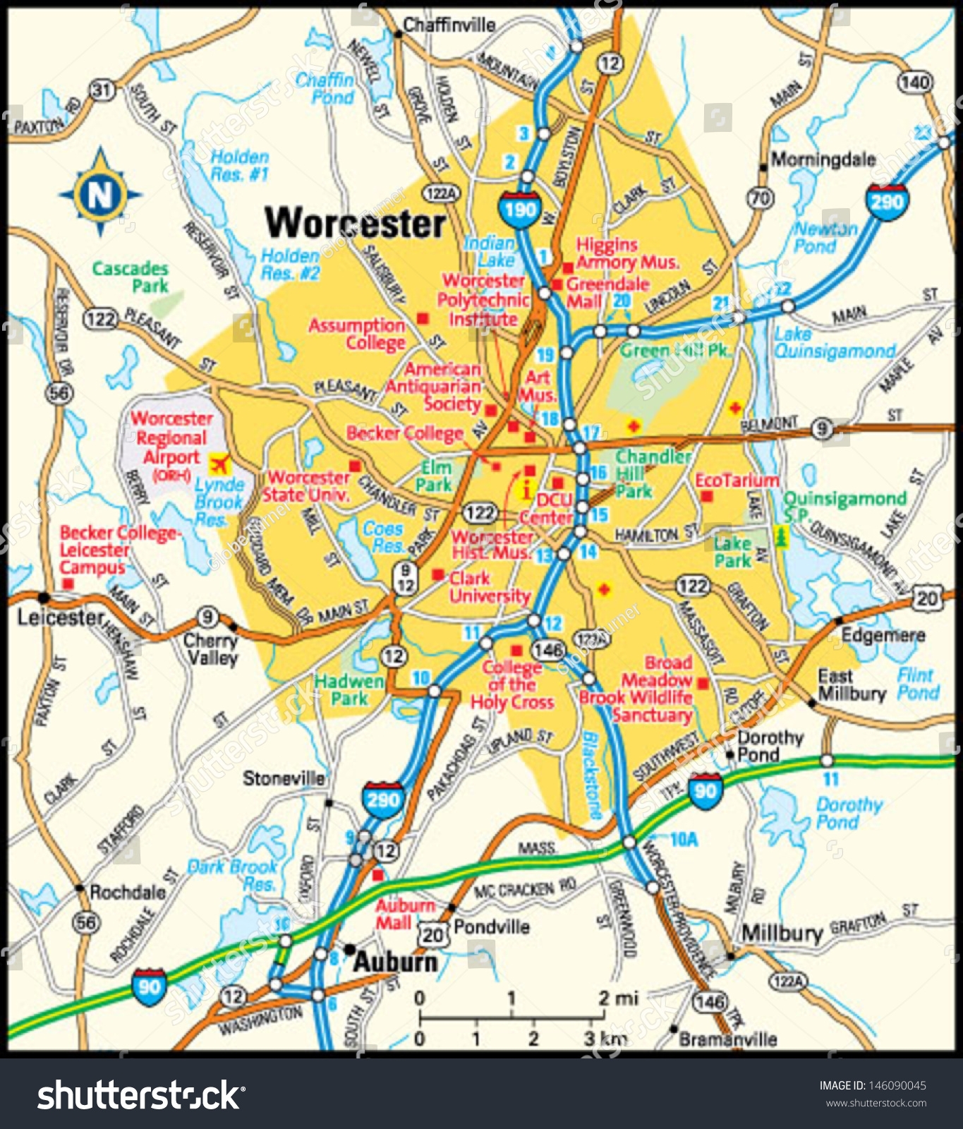 Worcester Massachusetts Area Map Stock Vector Royalty Free 146090045 Shutterstock Worcester Massachusetts Area Map Stock Vector Royalty Free 146090045 Shutterstock