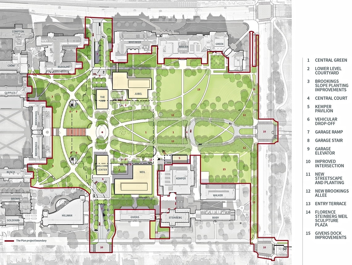 WUSTL Trustees Green Light 240M Danforth Campus Transformation NextSTL