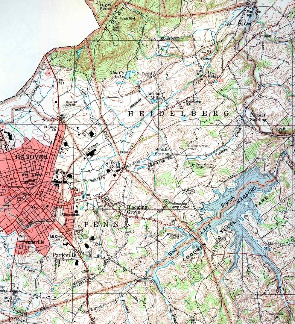 York County Pennsylvania Township Maps