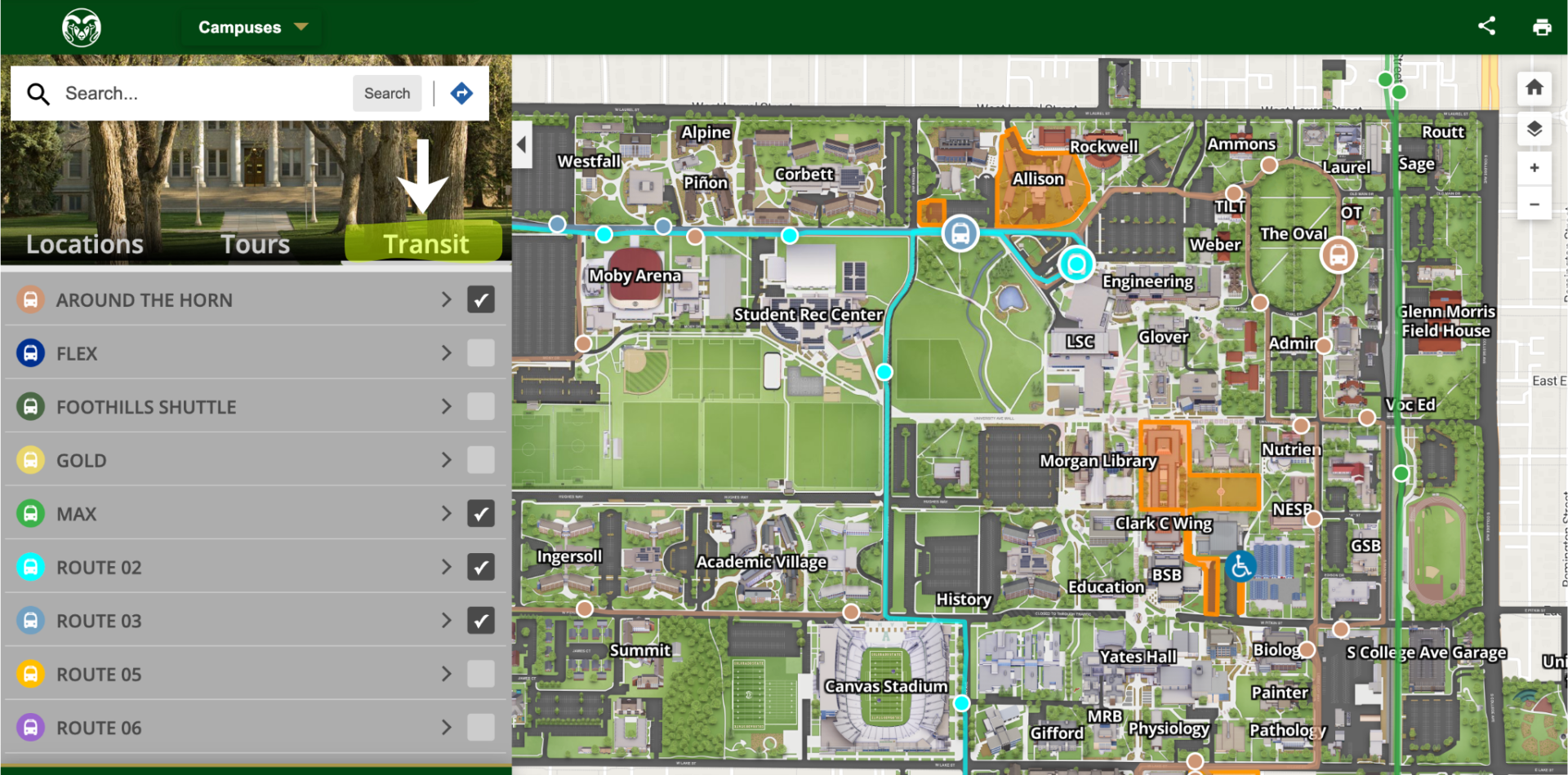 You Can Now Track Buses In Real Time Using CSU Campus Map Colorado State University