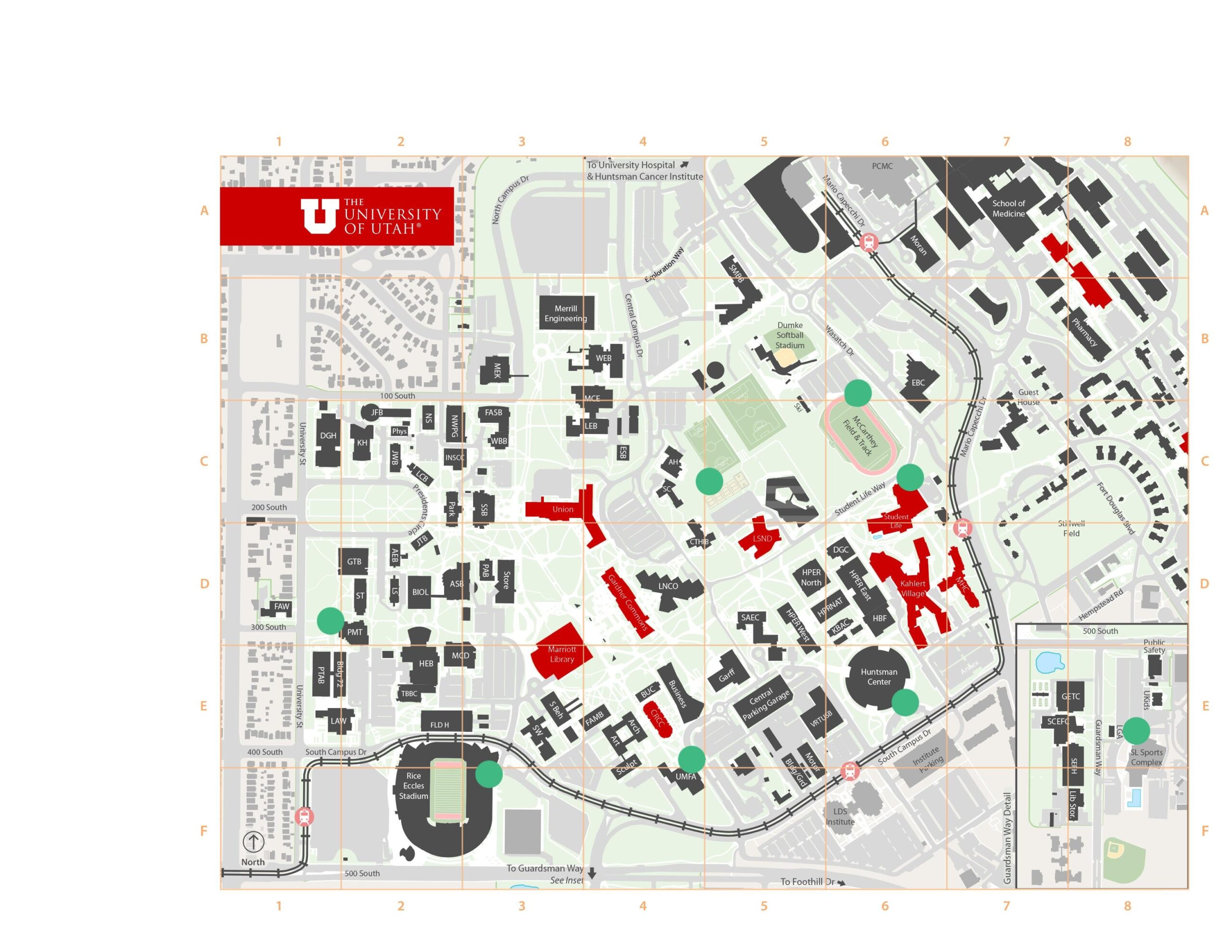 uofu campus map