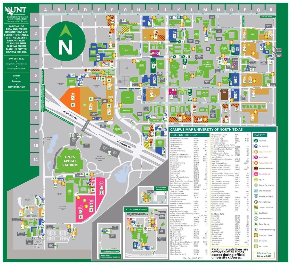 twu campus map