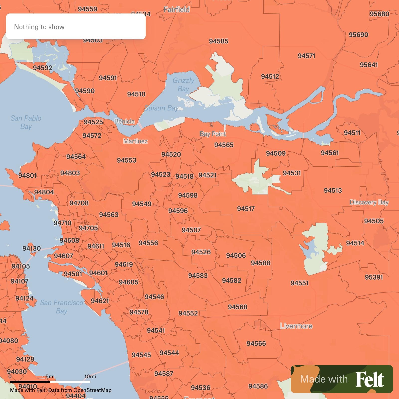 ZIP Codes In Contra Costa County California