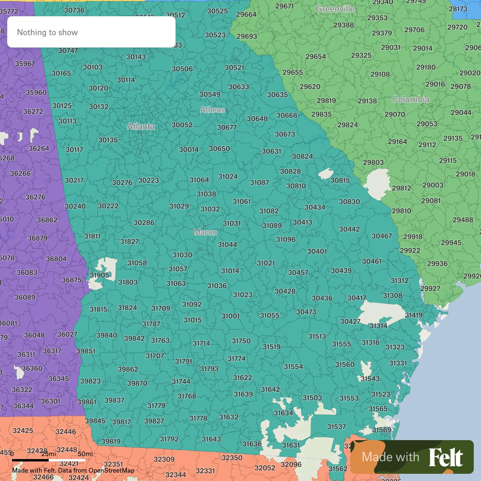 ZIP Codes In Georgia