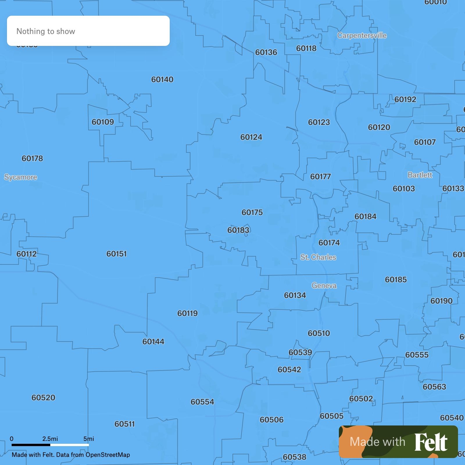 map of kane county il