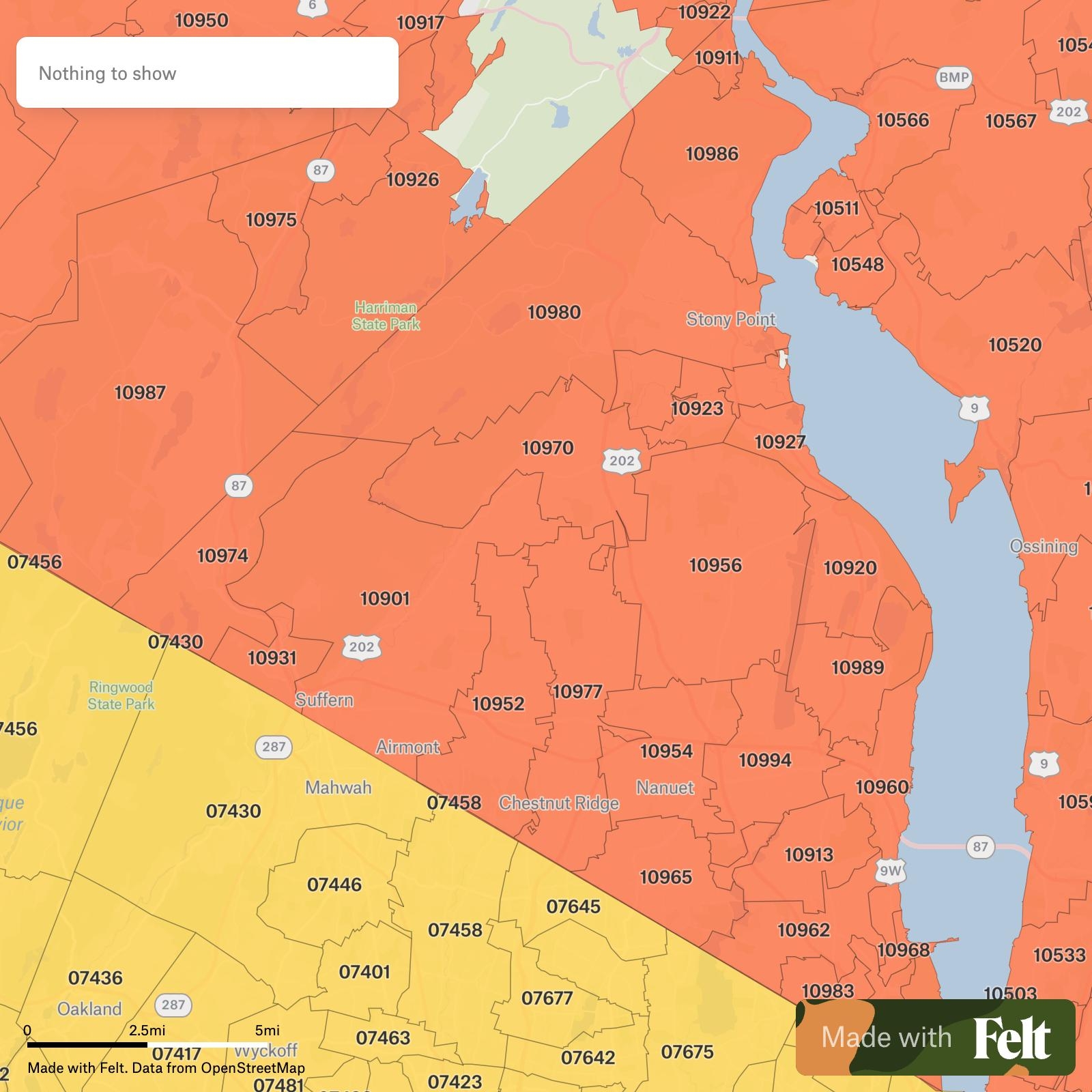 map of rockland county ny
