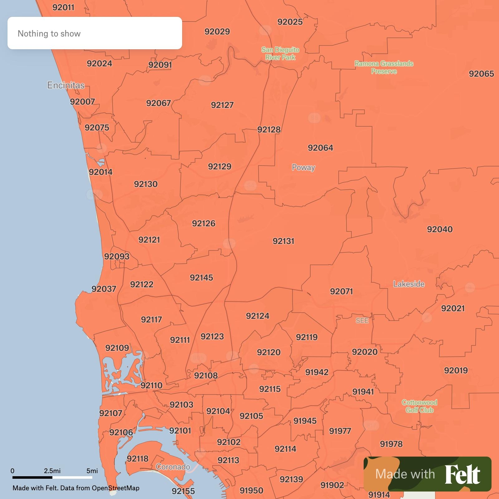ZIP Codes In The City Of San Diego California