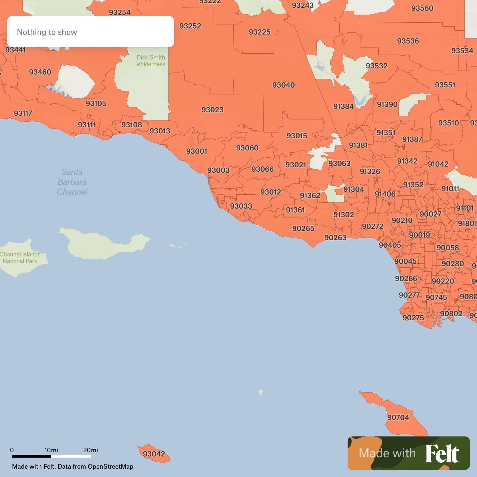 ZIP Codes In Ventura County California