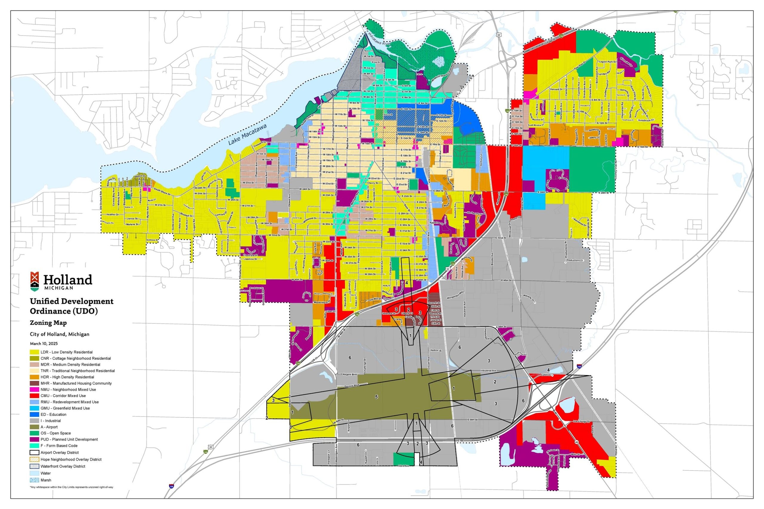 Zoning Map Holland MI Zoning Map Holland MI