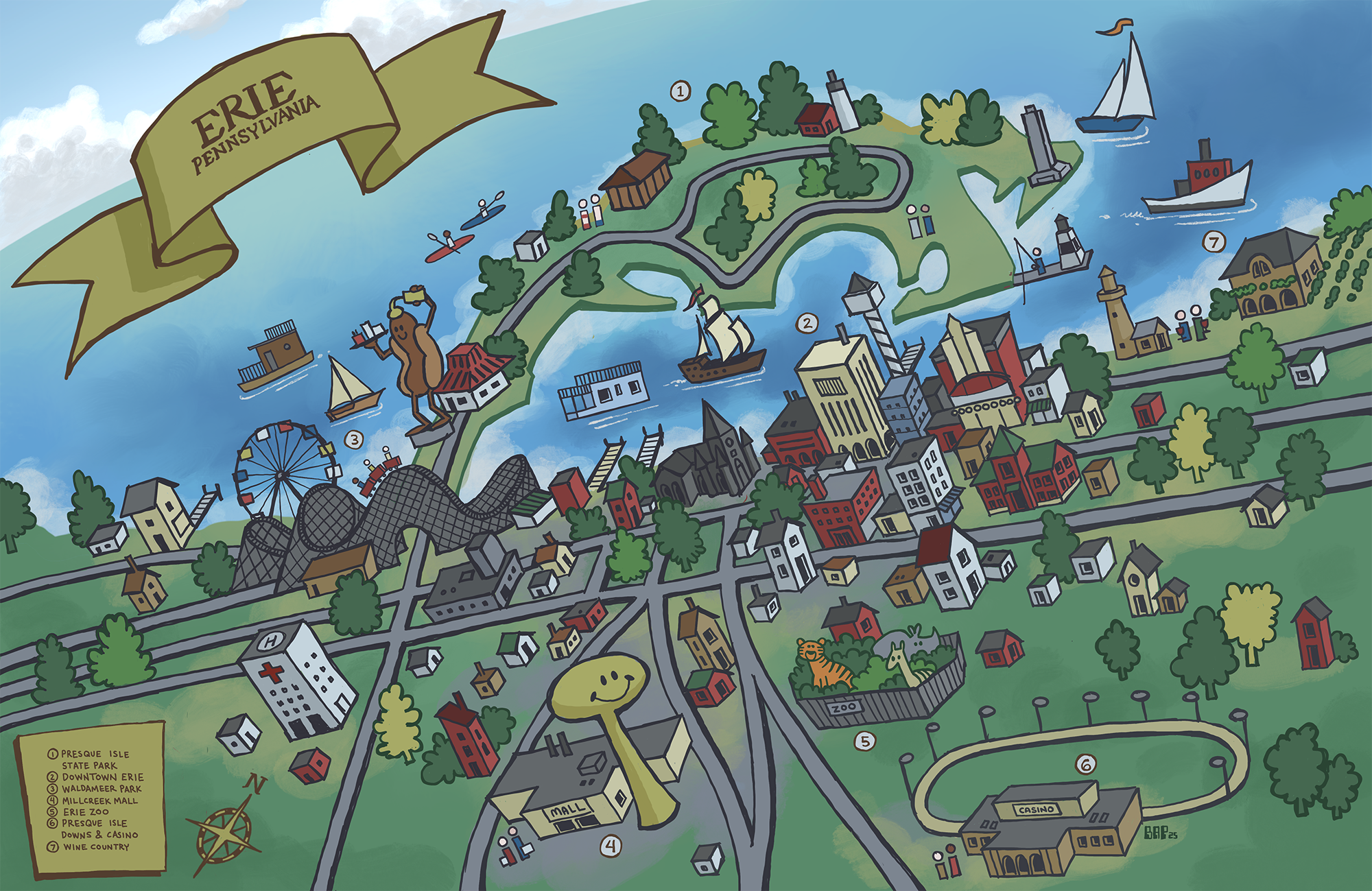 2025 Best Of Erie City Guide Map Erie Reader