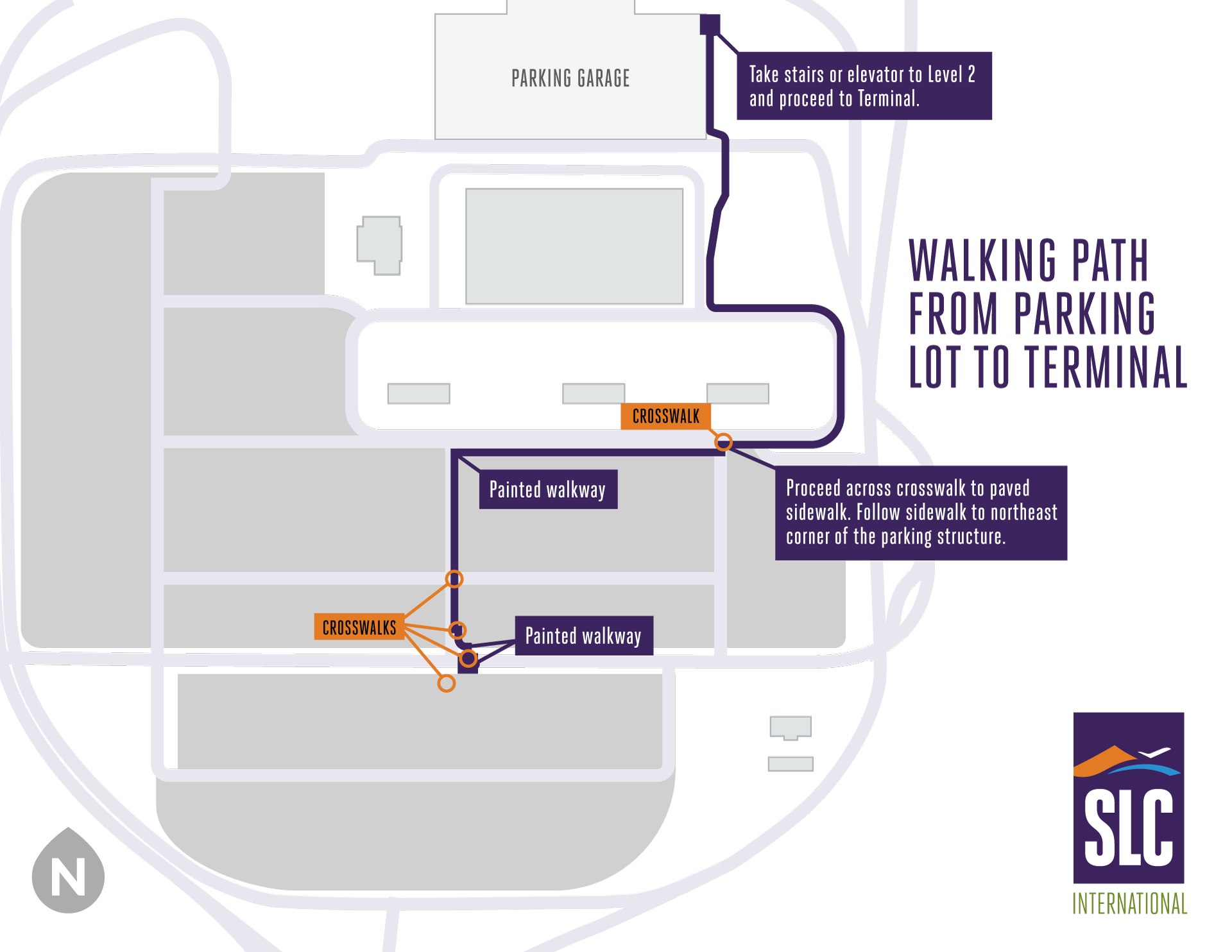 Airport Map Salt Lake City International Airport