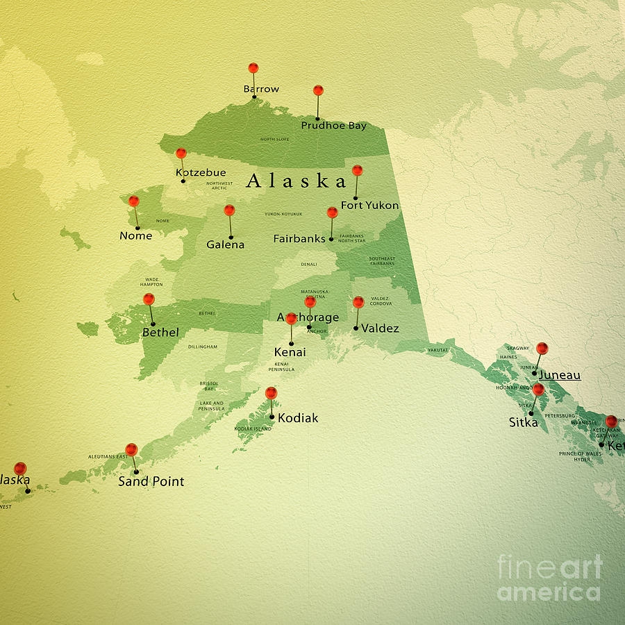 cities in alaska map cities in alaska map