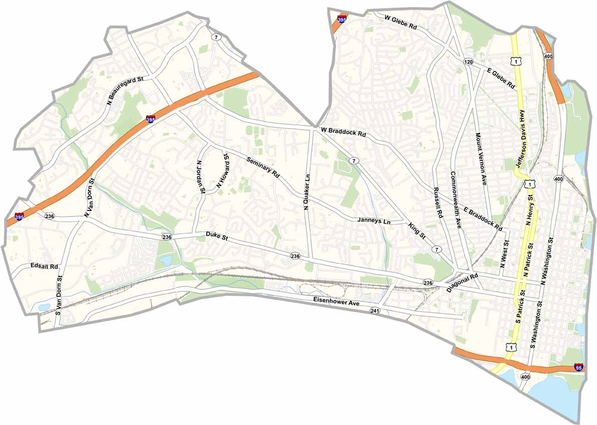 Alexandria City Map Virginia US County Maps Alexandria City Map Virginia US County Maps