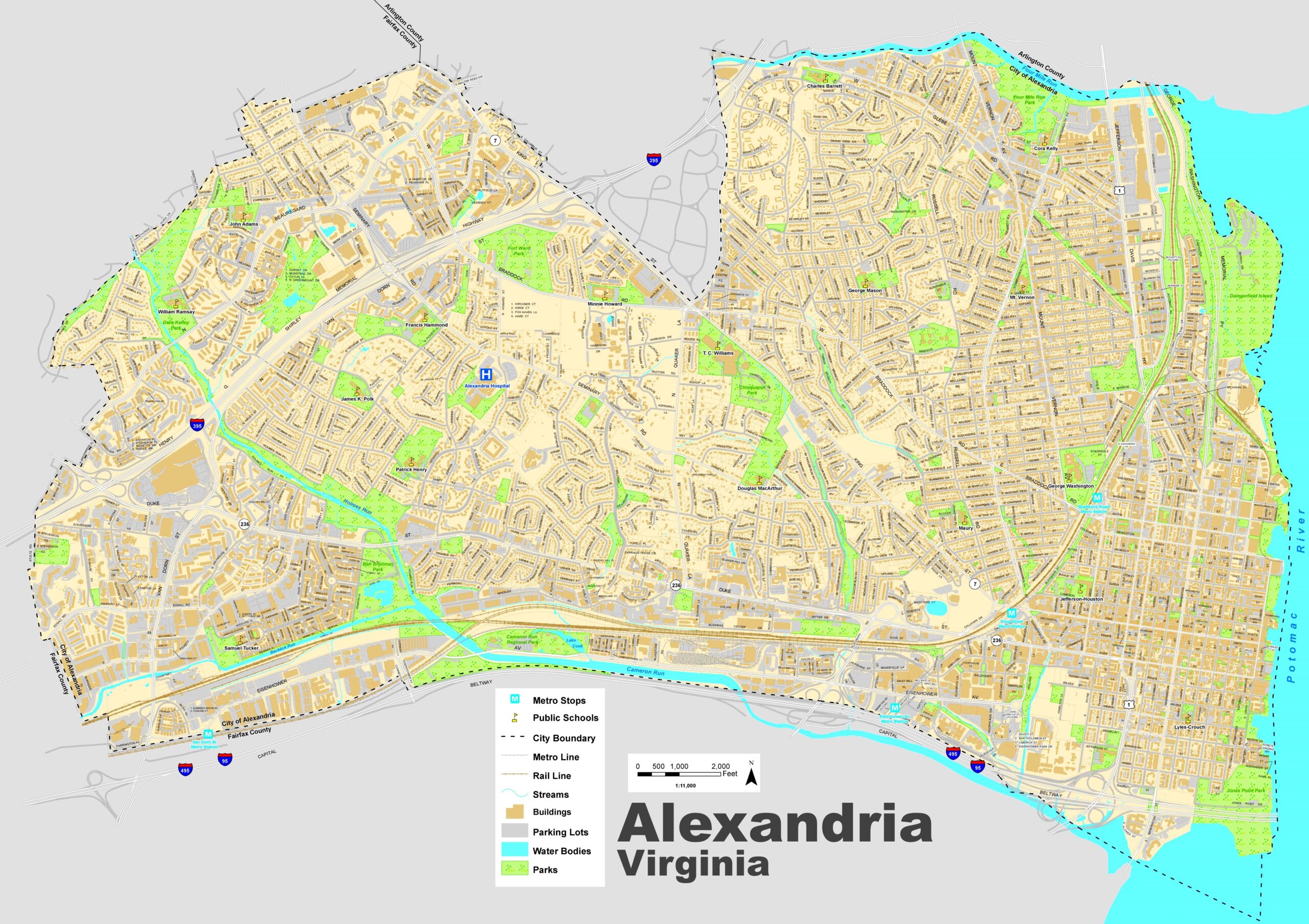 city of alexandria va map city of alexandria va map