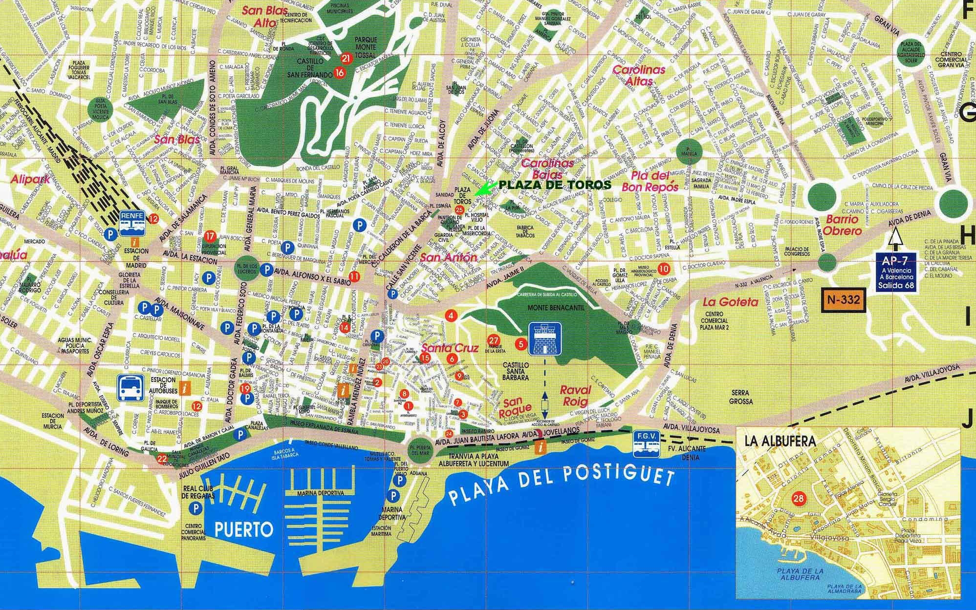 city map of alicante spain city map of alicante spain