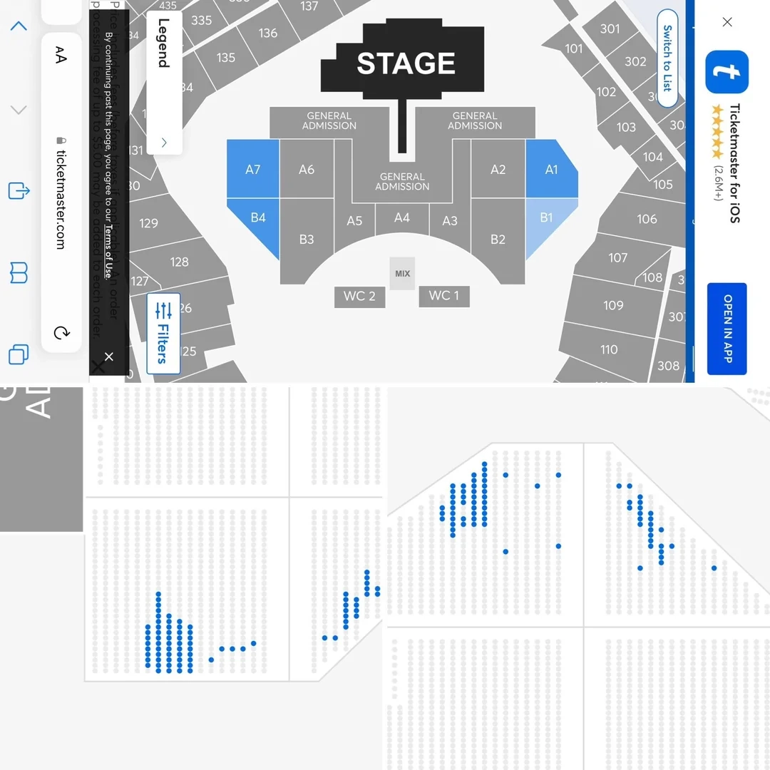 citi field concert map