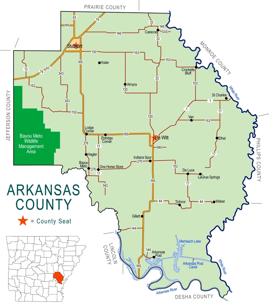 Arkansas County Map Encyclopedia Of Arkansas Arkansas County Map Encyclopedia Of Arkansas