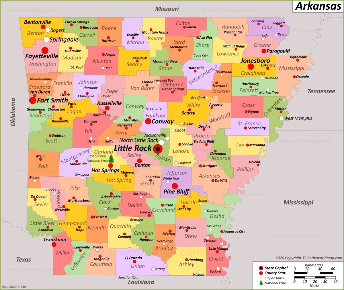 Arkansas State Map USA Maps Of Arkansas AR Arkansas State Map USA Maps Of Arkansas AR