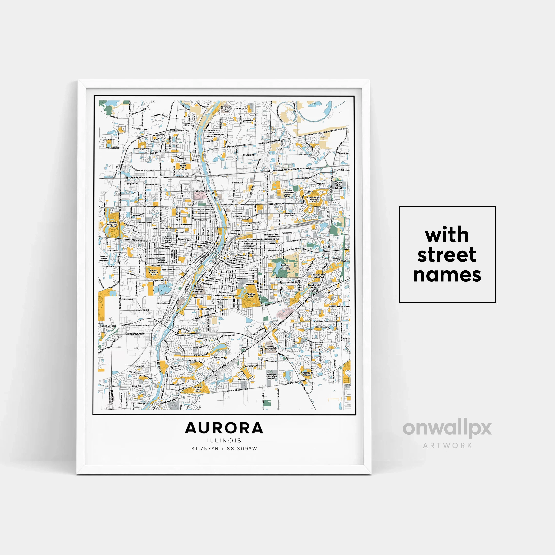city of aurora maps