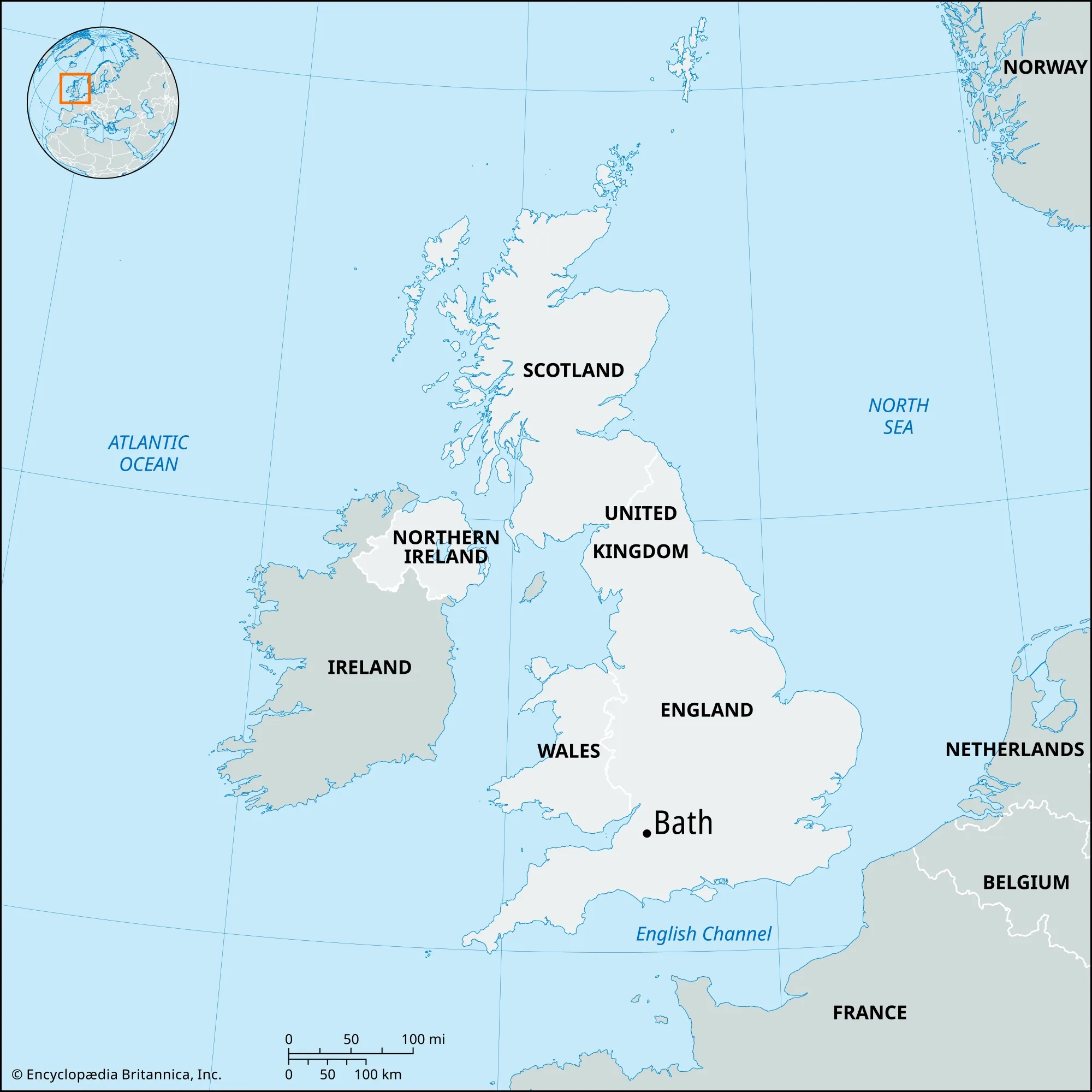 Bath England Map History Britannica