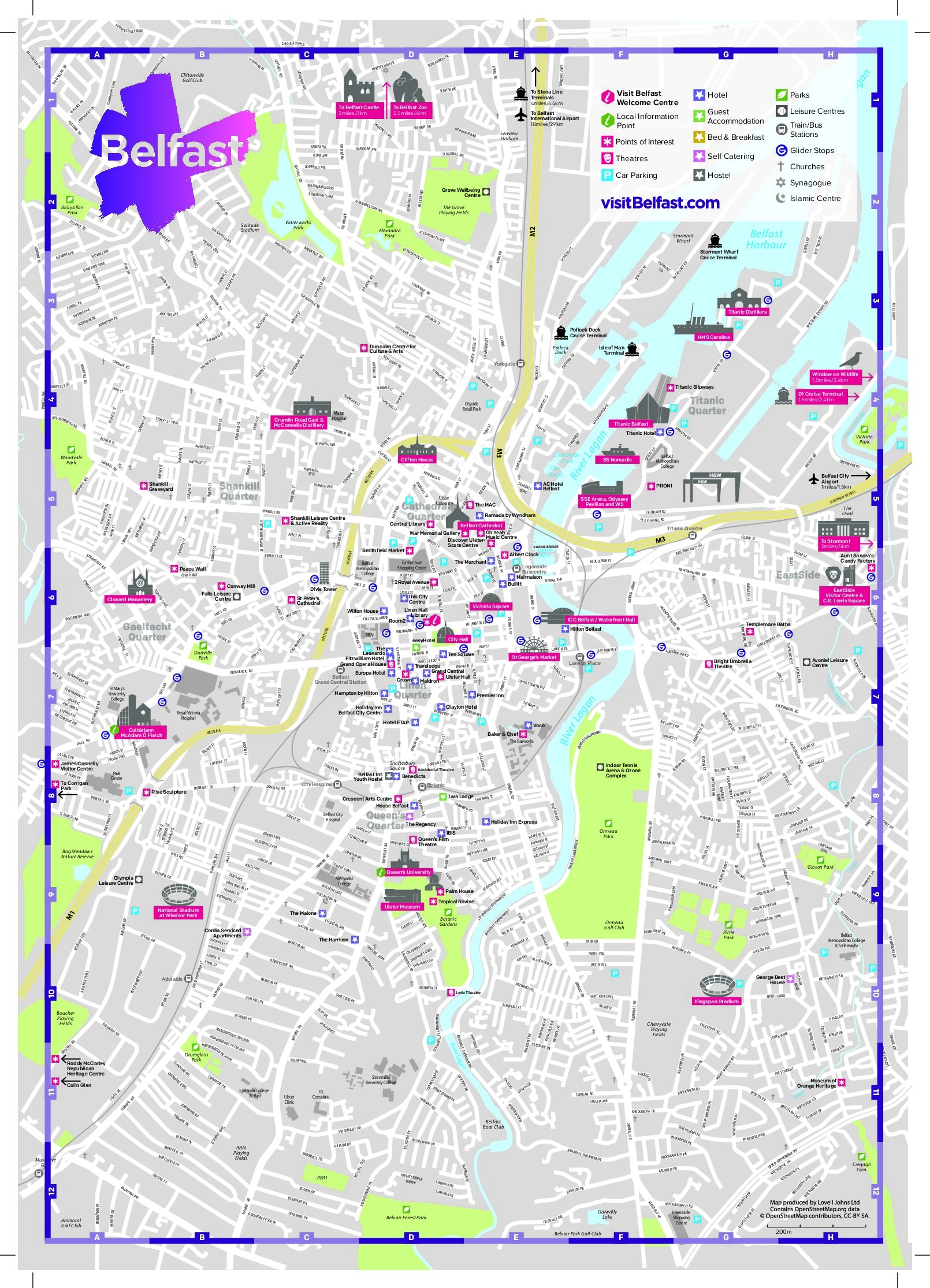 Belfast City Map Cruise Belfast