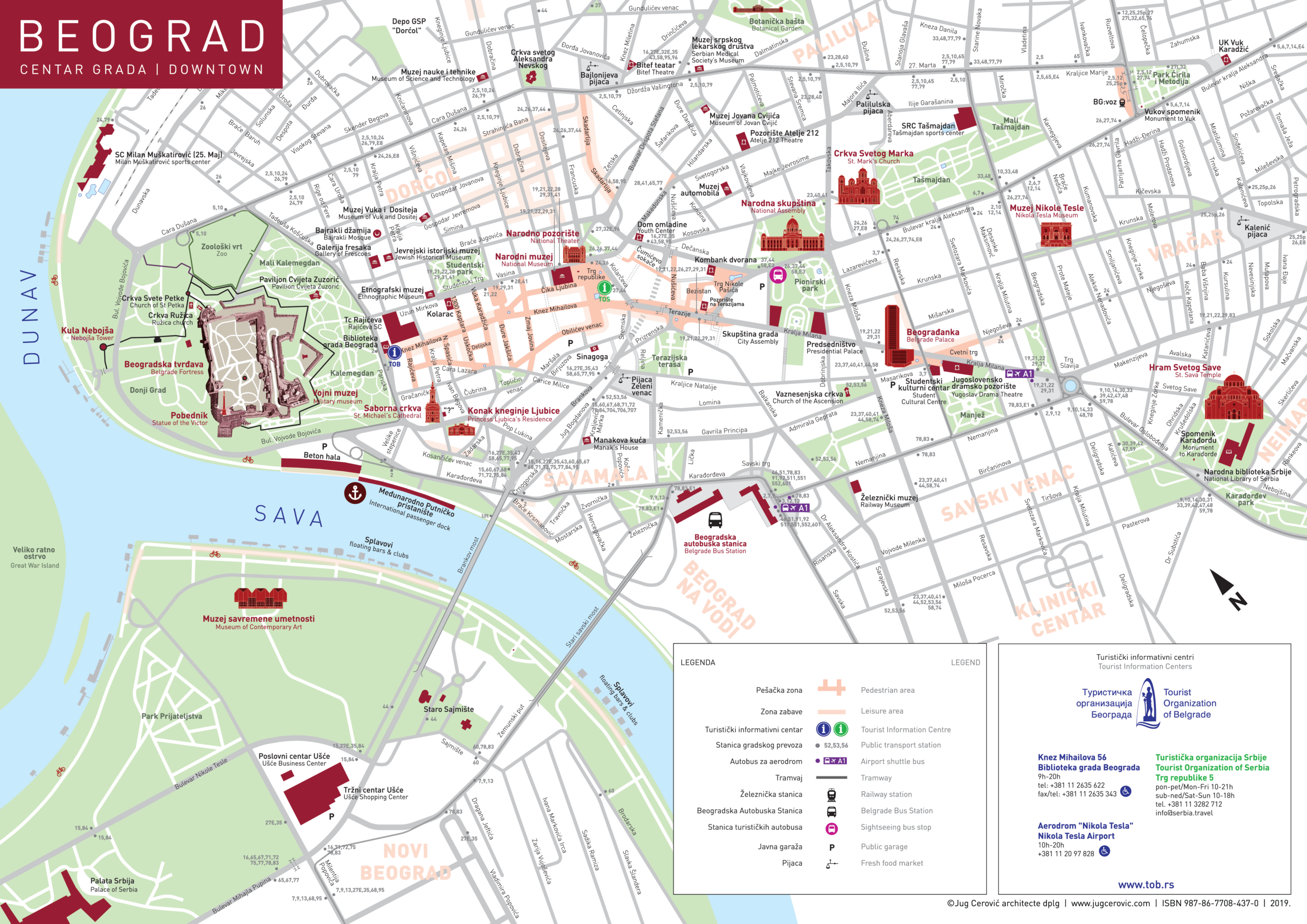 Belgrade City Map Jug Cerovic Architect