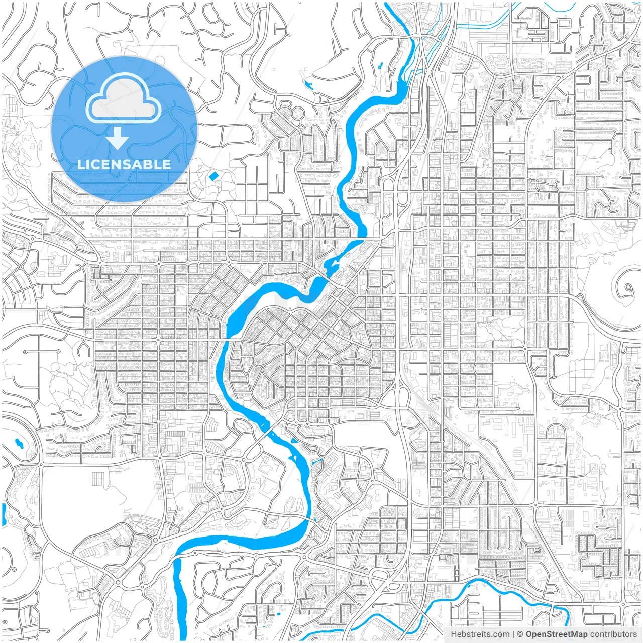 city of bend map
