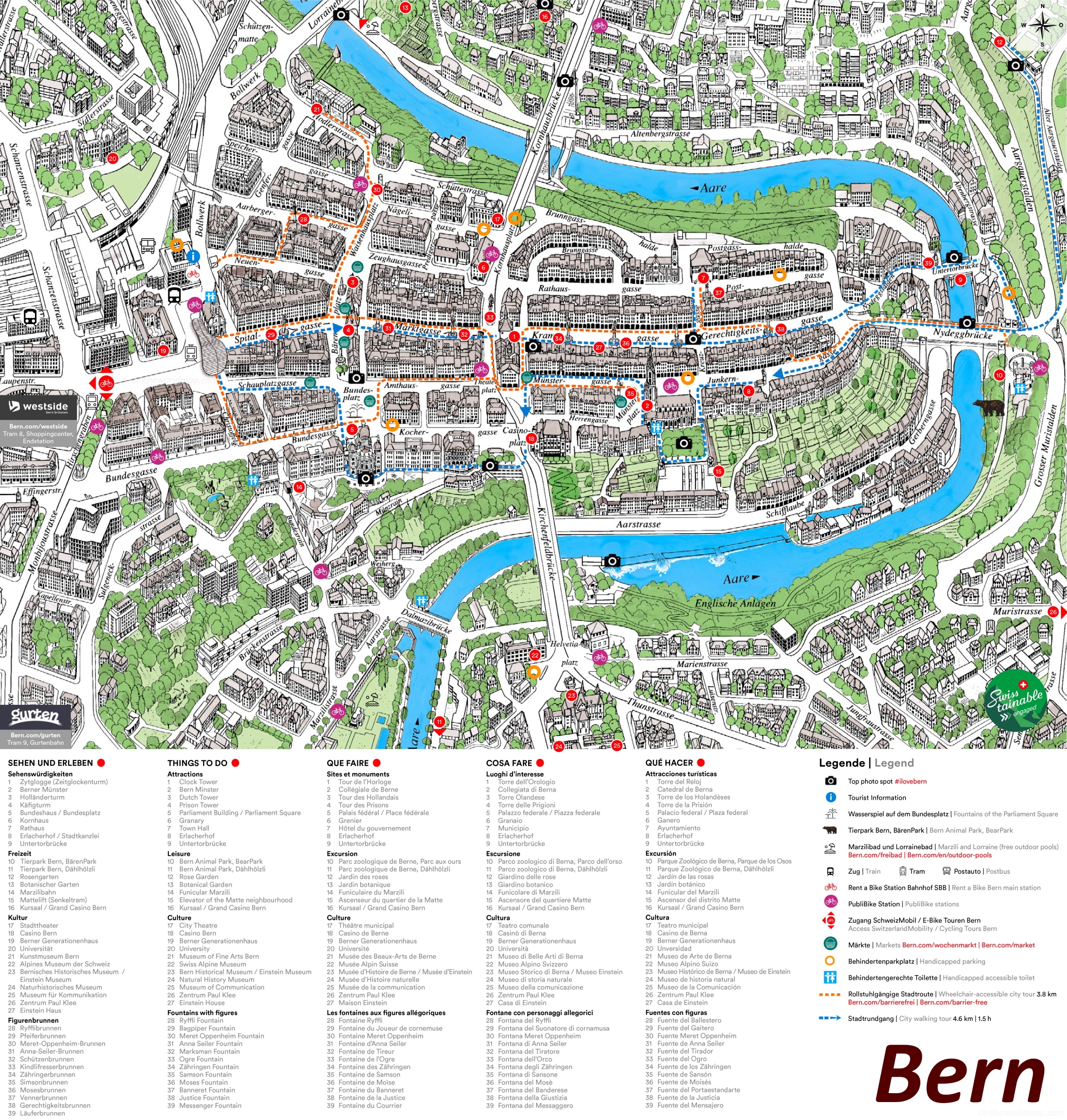 city map bern city map bern