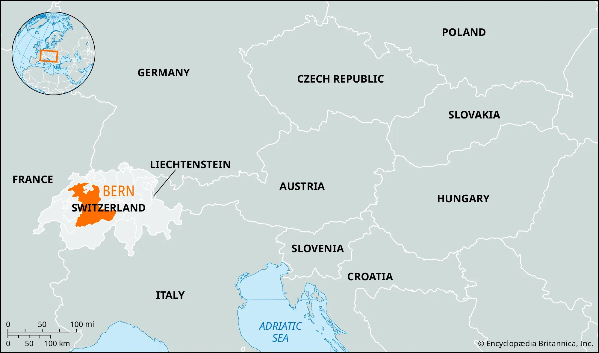 Bern Switzerland Map Facts Britannica