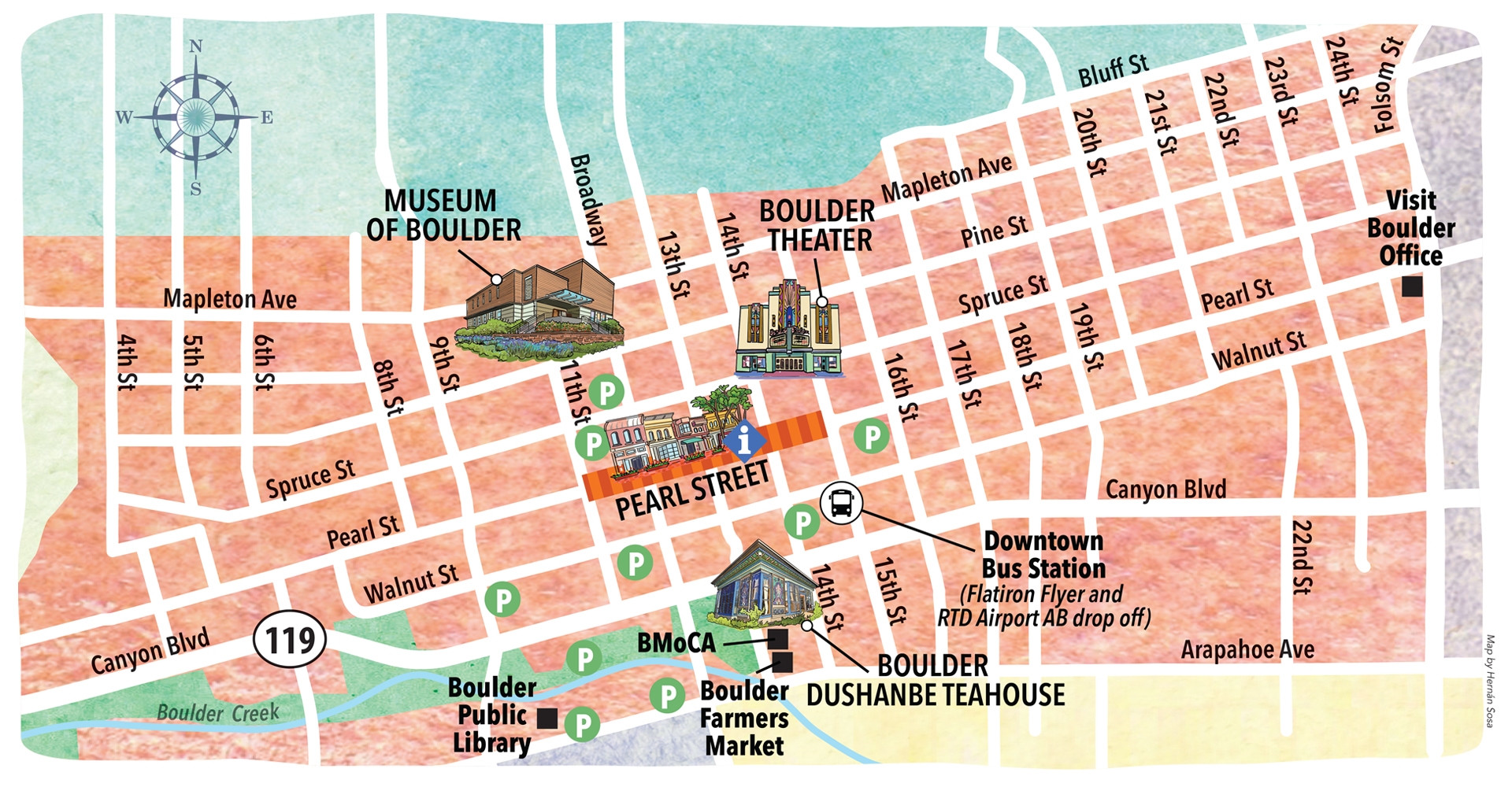 Boulder Maps Downtown Hiking Trails Resort Map Walking Tours Boulder Maps Downtown Hiking Trails Resort Map Walking Tours