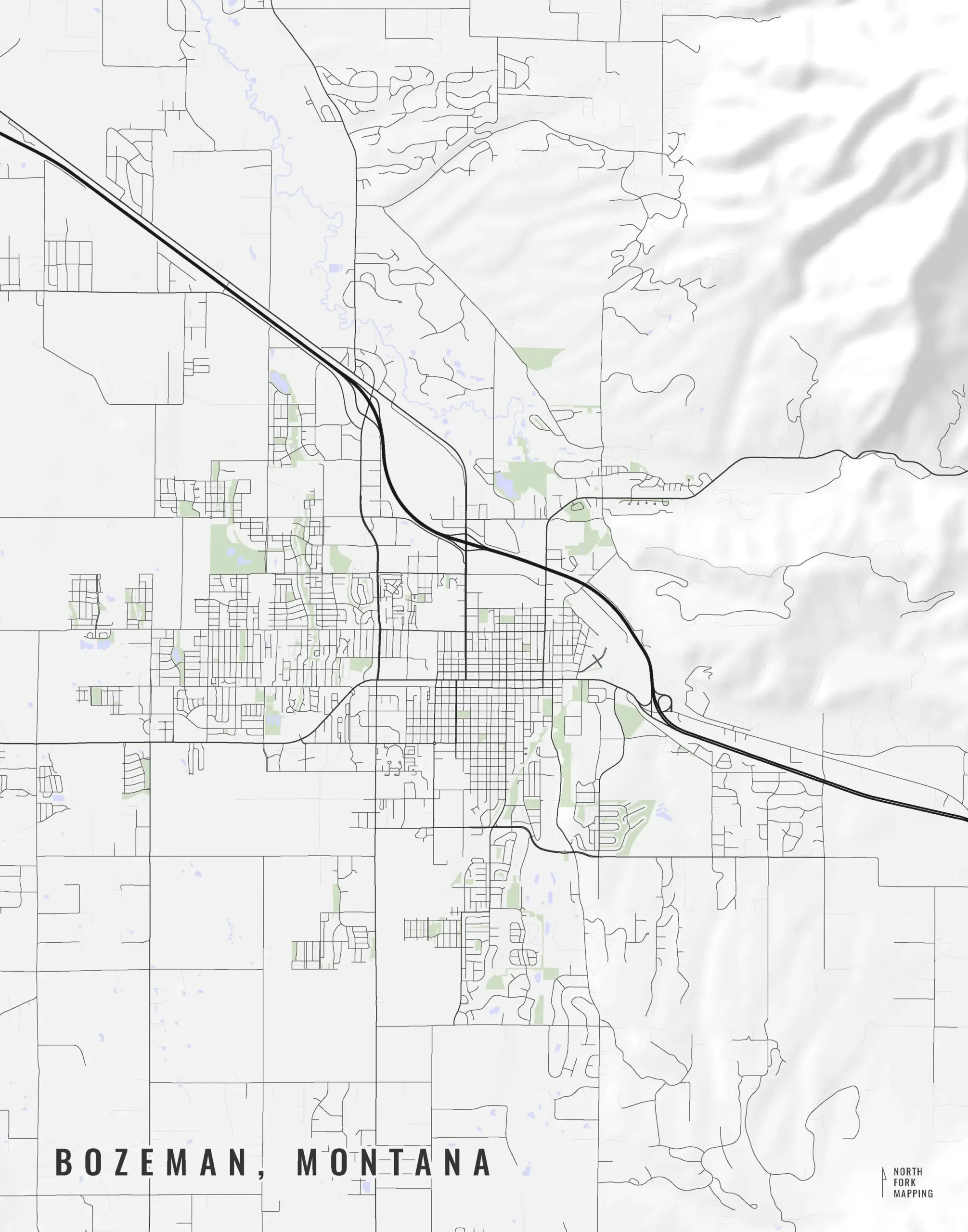 Bozeman Map North Fork Mapping
