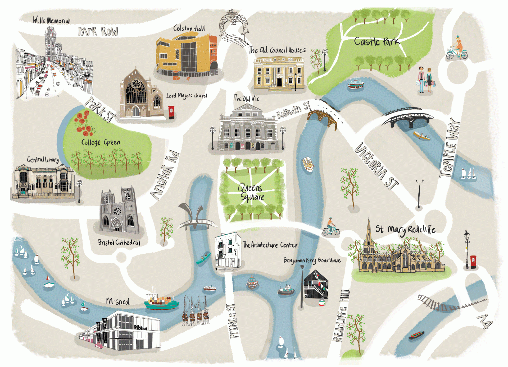 Bristol City Map Self Initiated 4 GIFs Behance