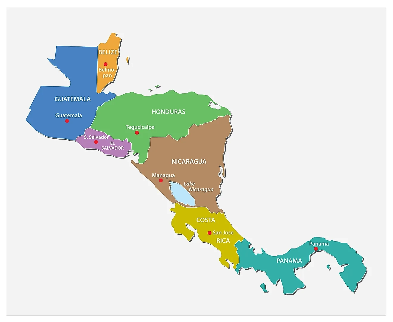 Capital Cities Of Central America