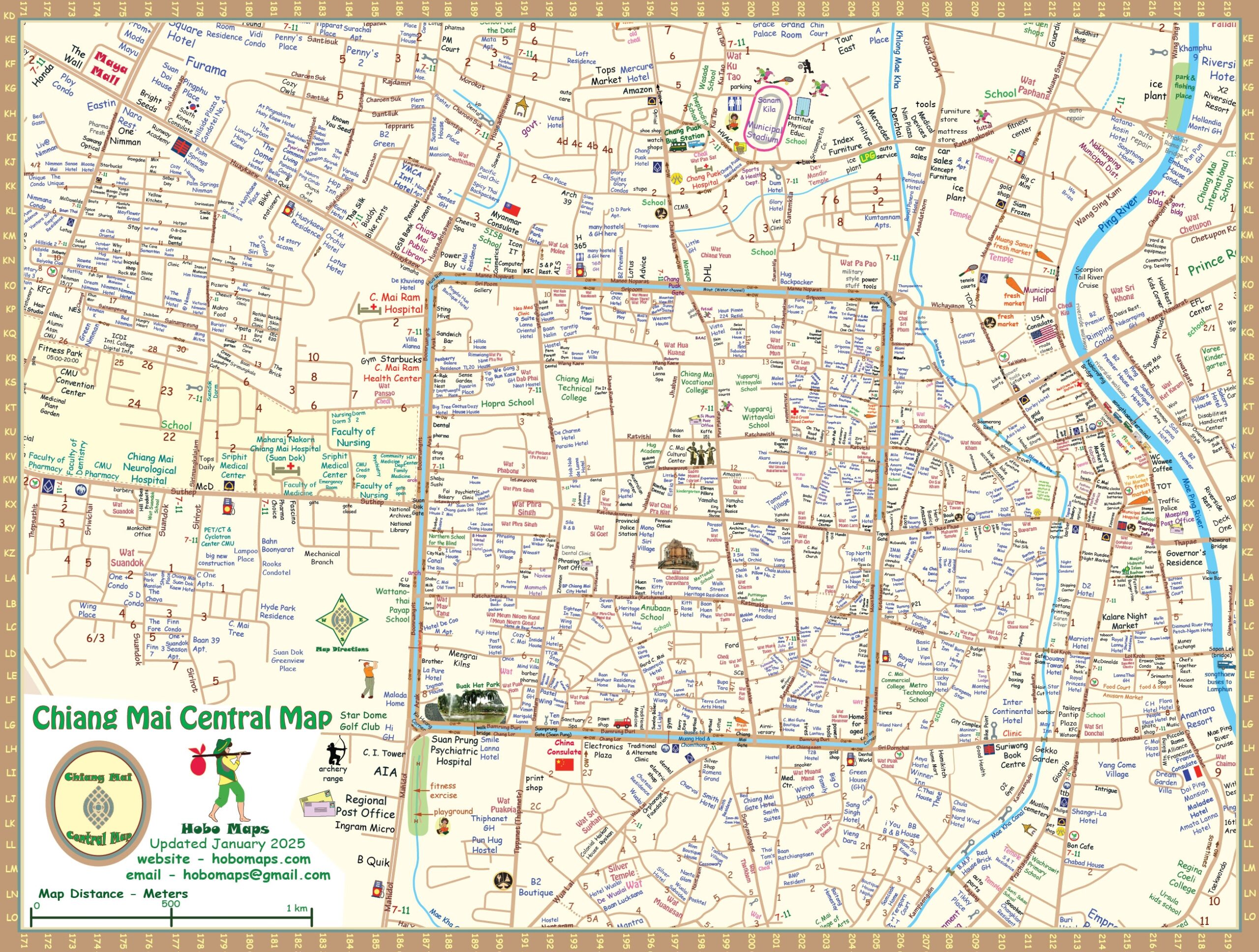 Chiang Mai Central Map Chiang Mai Central Map