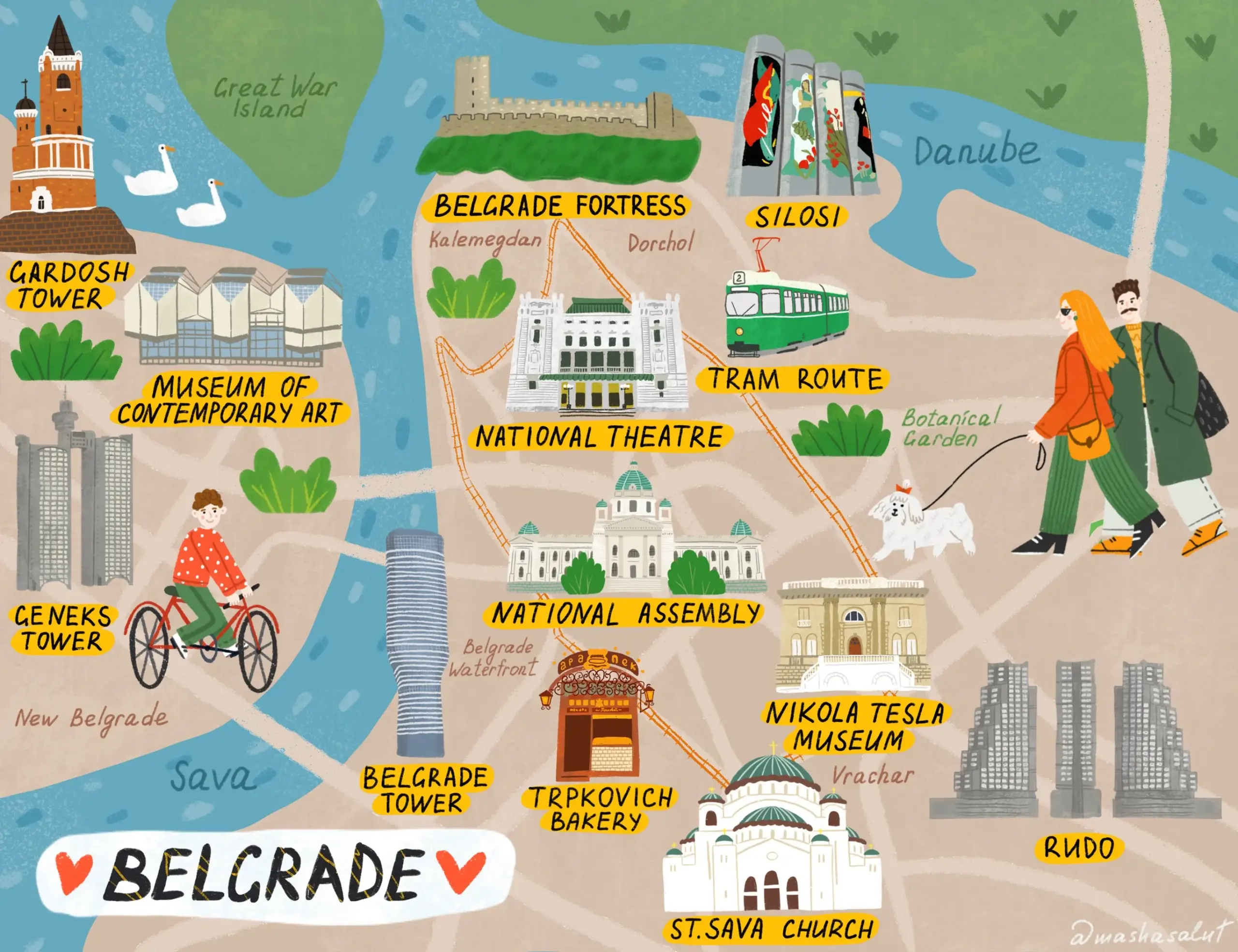 belgrade city map