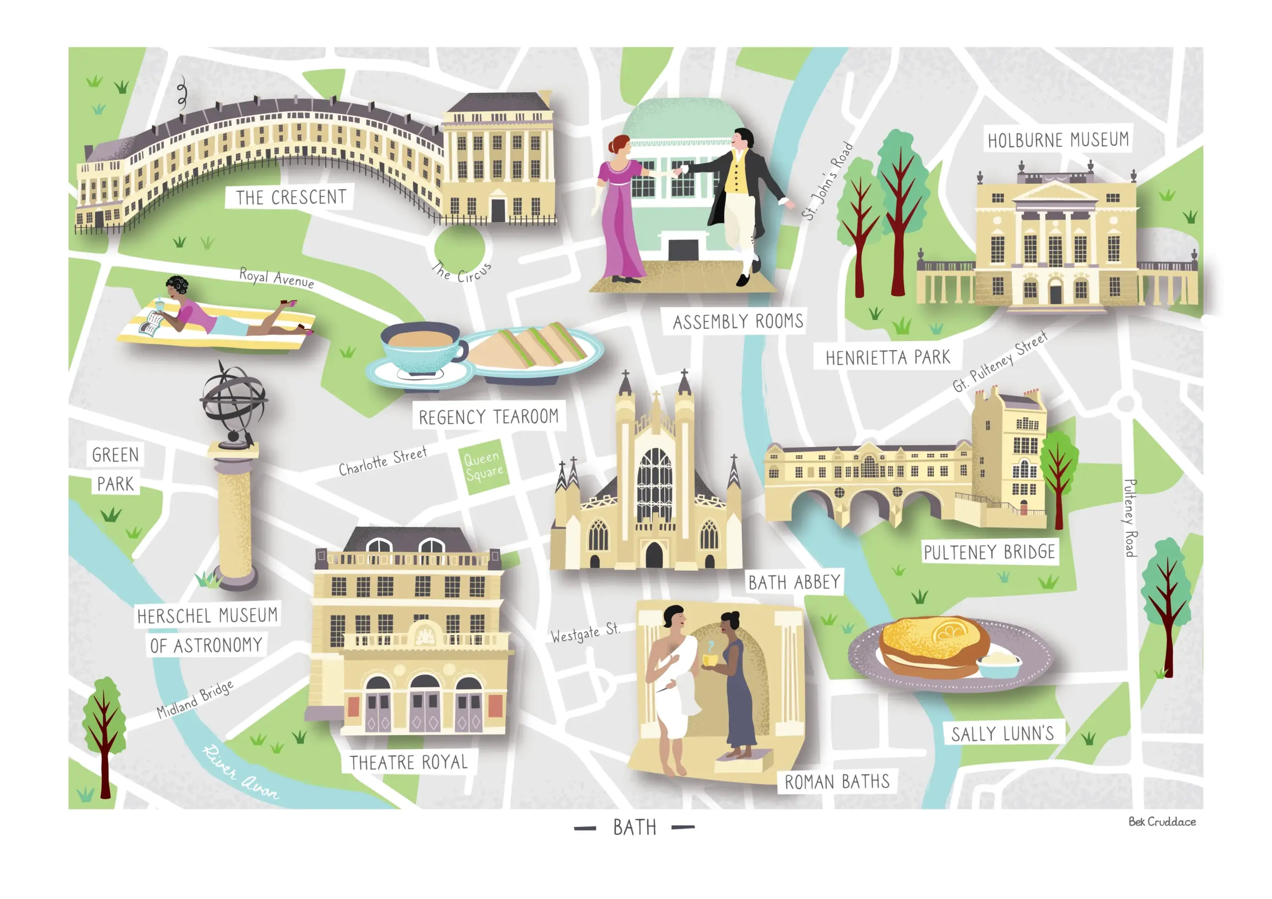 map of bath city