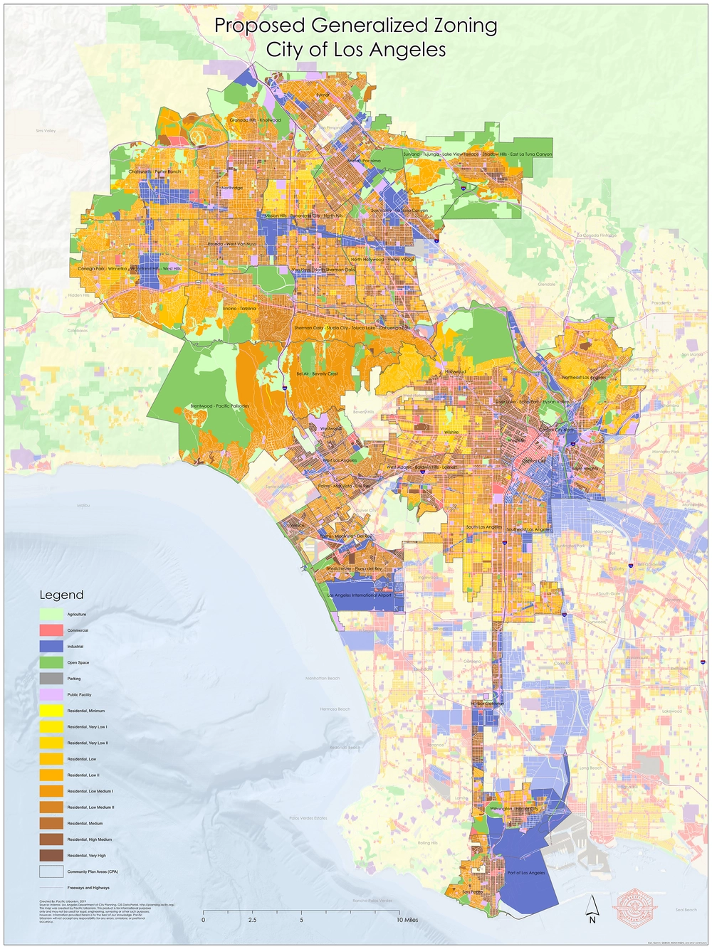CITY OF LA HISTORICAL AND PROPOSED ZONING CENTER FOR PACIFIC URBANISM CITY OF LA HISTORICAL AND PROPOSED ZONING CENTER FOR PACIFIC URBANISM