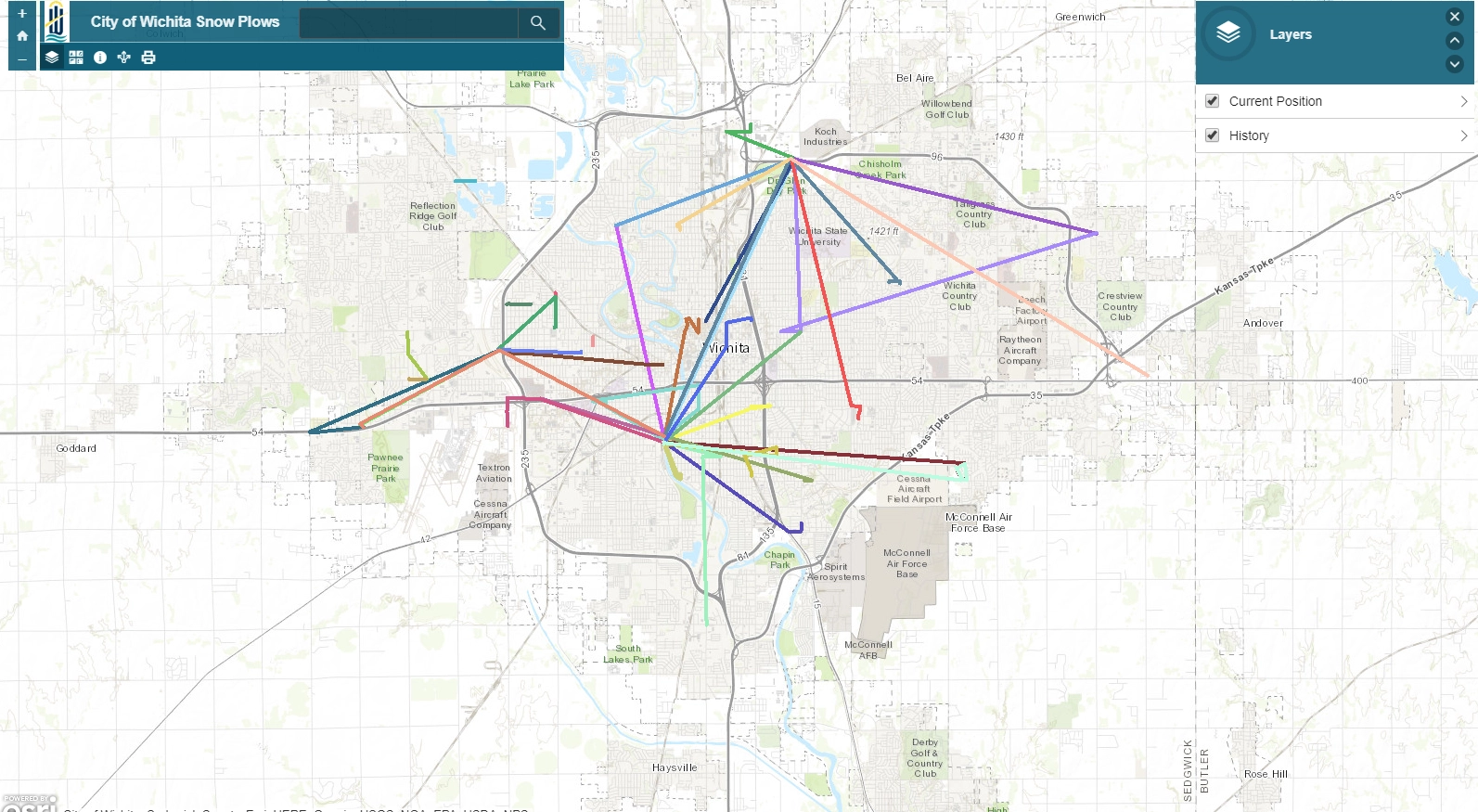 kansas city snow plow map