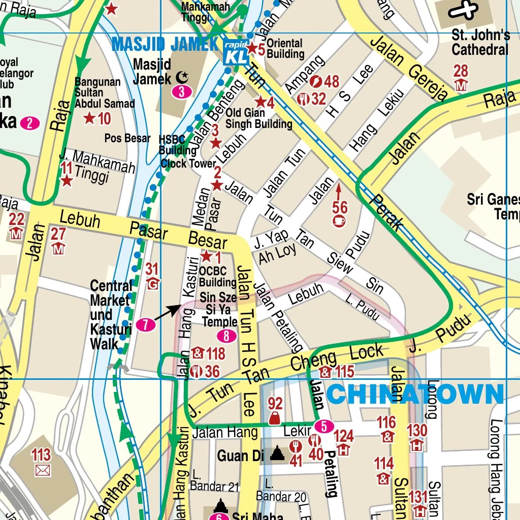 Citymap Kuala Lumpur 2024 Map By Reise Know How Verlag Peter Rump GmbH Avenza Maps