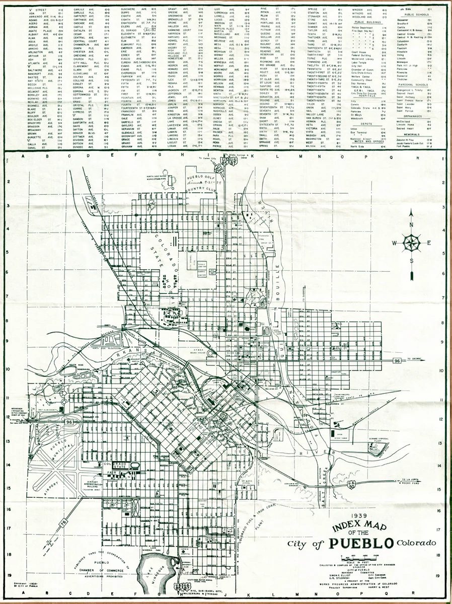 CO Pueblo Index Map Of The City Of Pueblo Colorado The Old Map Gallery CO Pueblo Index Map Of The City Of Pueblo Colorado The Old Map Gallery
