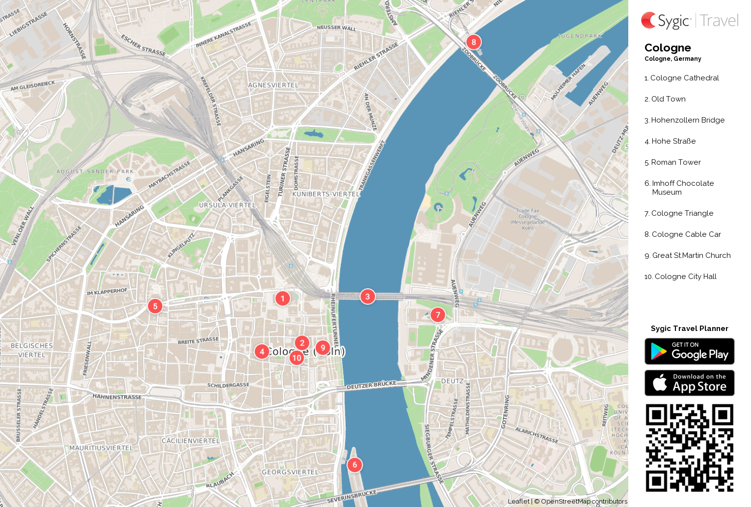 cologne city map cologne city map