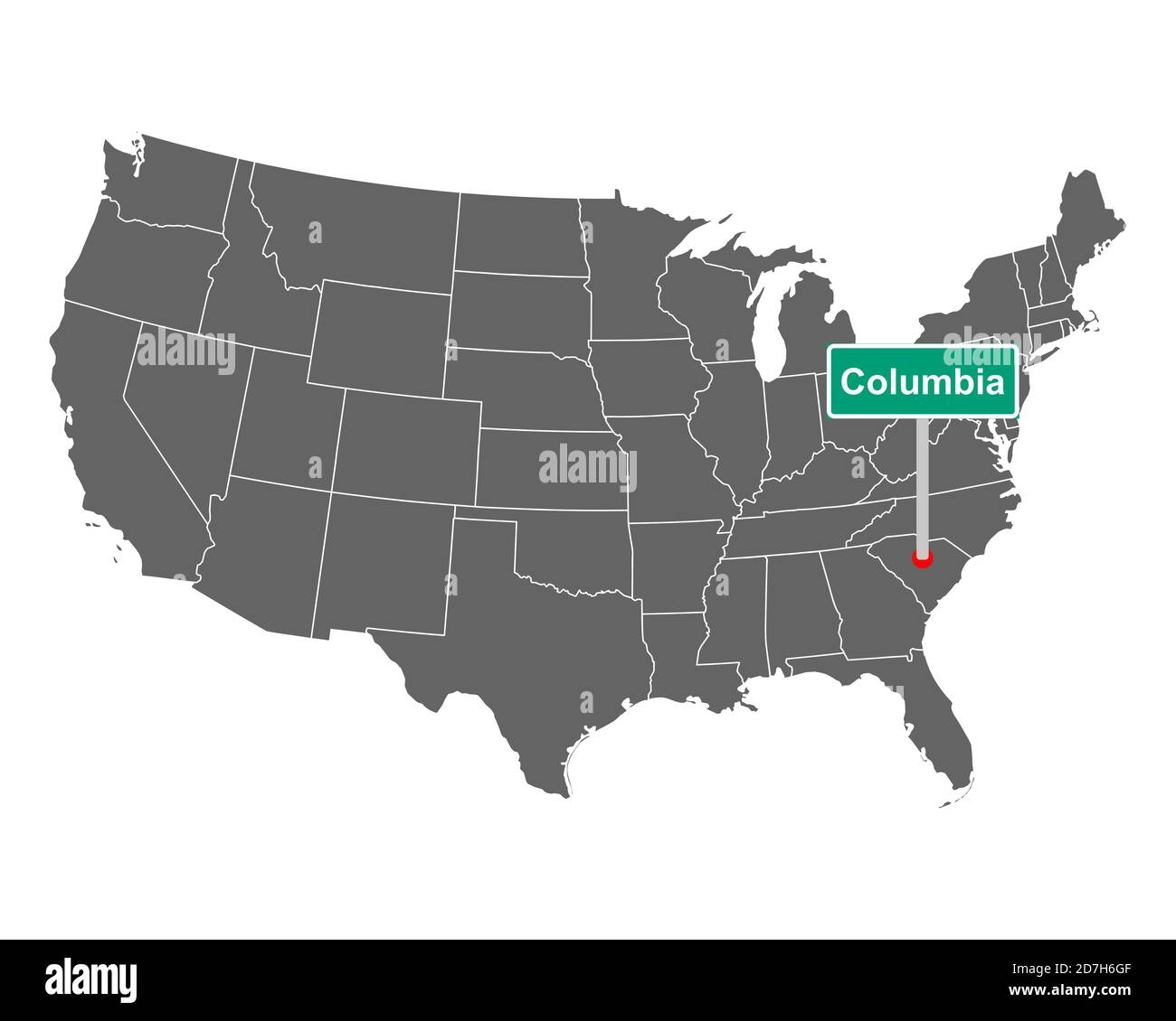 Columbia City Limit Sign And Map Of USA Stock Photo Alamy Columbia City Limit Sign And Map Of USA Stock Photo Alamy
