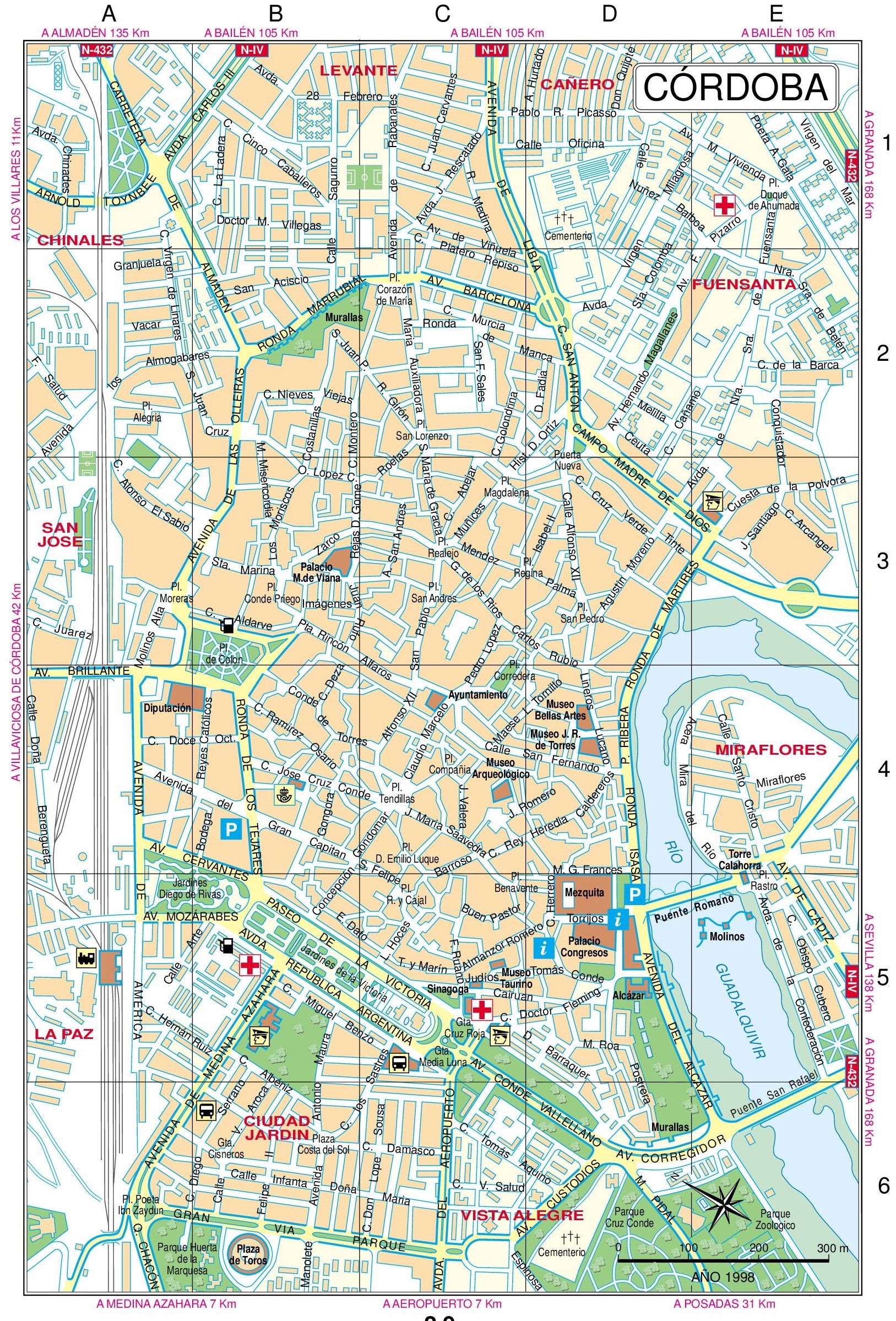 Cordoba Street Map Ontheworldmap Cordoba Street Map Ontheworldmap
