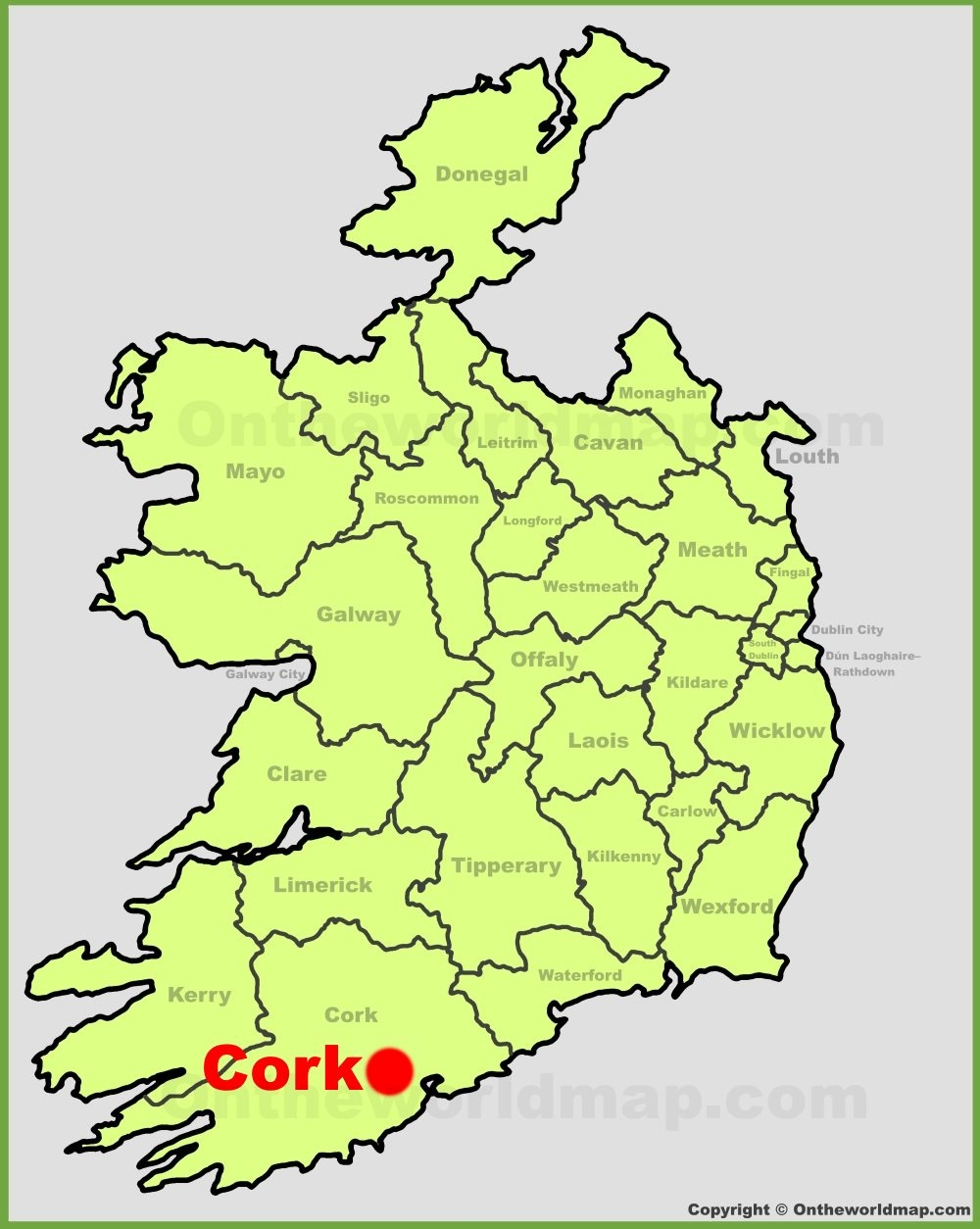 cork city ireland map cork city ireland map