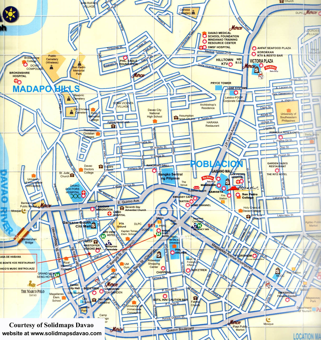 Davao Map And Davao Satellite Images Davao Map And Davao Satellite Images