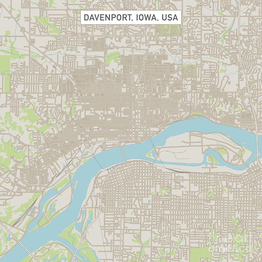 Davenport Iowa US City Street Map Digital Art By Frank Ramspott Fine Art America Davenport Iowa US City Street Map Digital Art By Frank Ramspott Fine Art America
