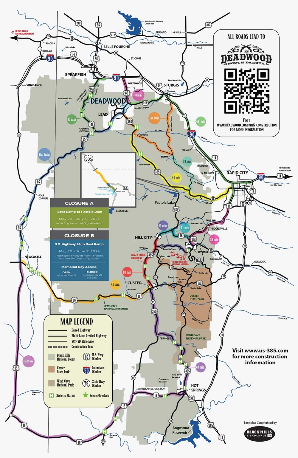Deadwood Construction 2024 Map Deadwood